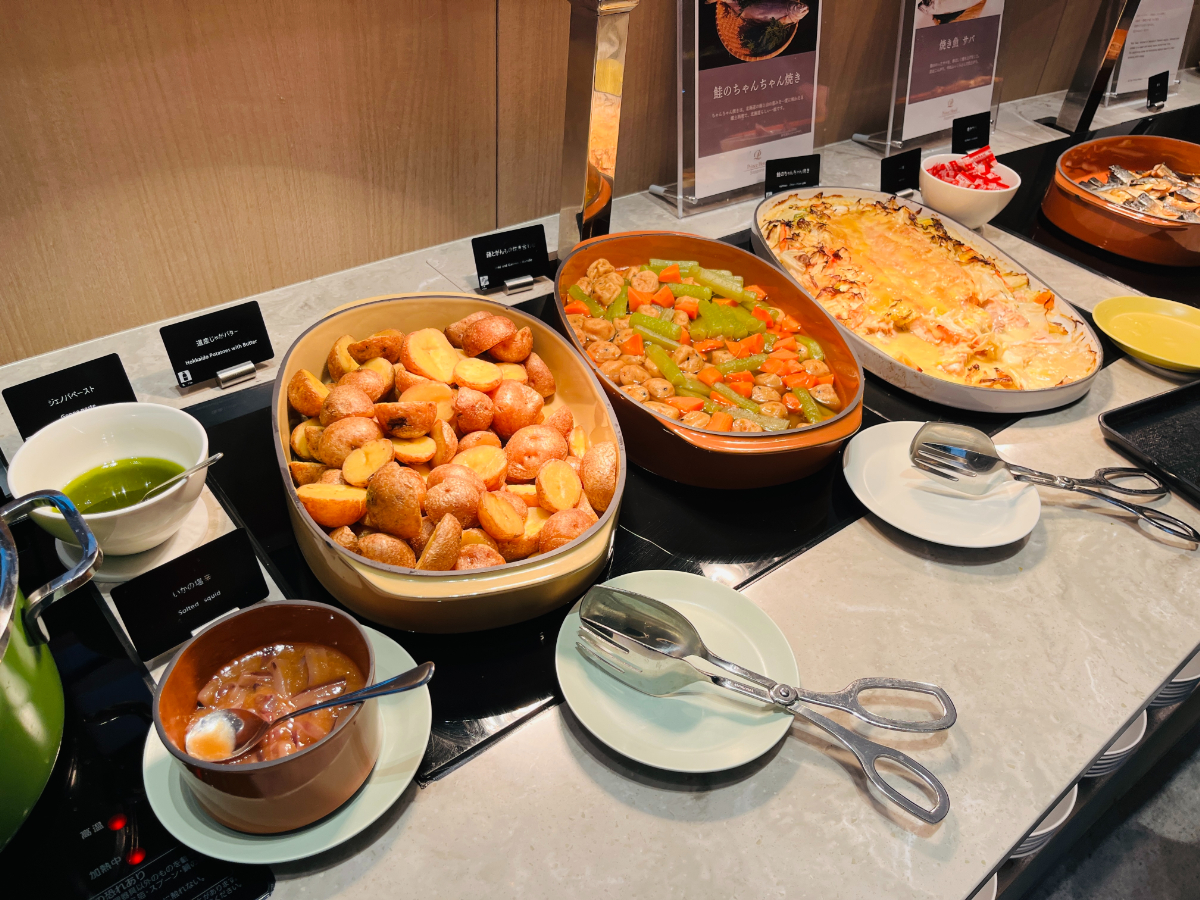 札幌プリンスホテル 朝食 じゃがバター 塩辛