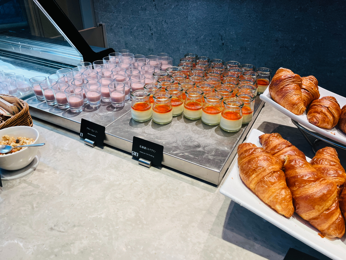 札幌プリンスホテル 朝食 北海道ミルクプリン